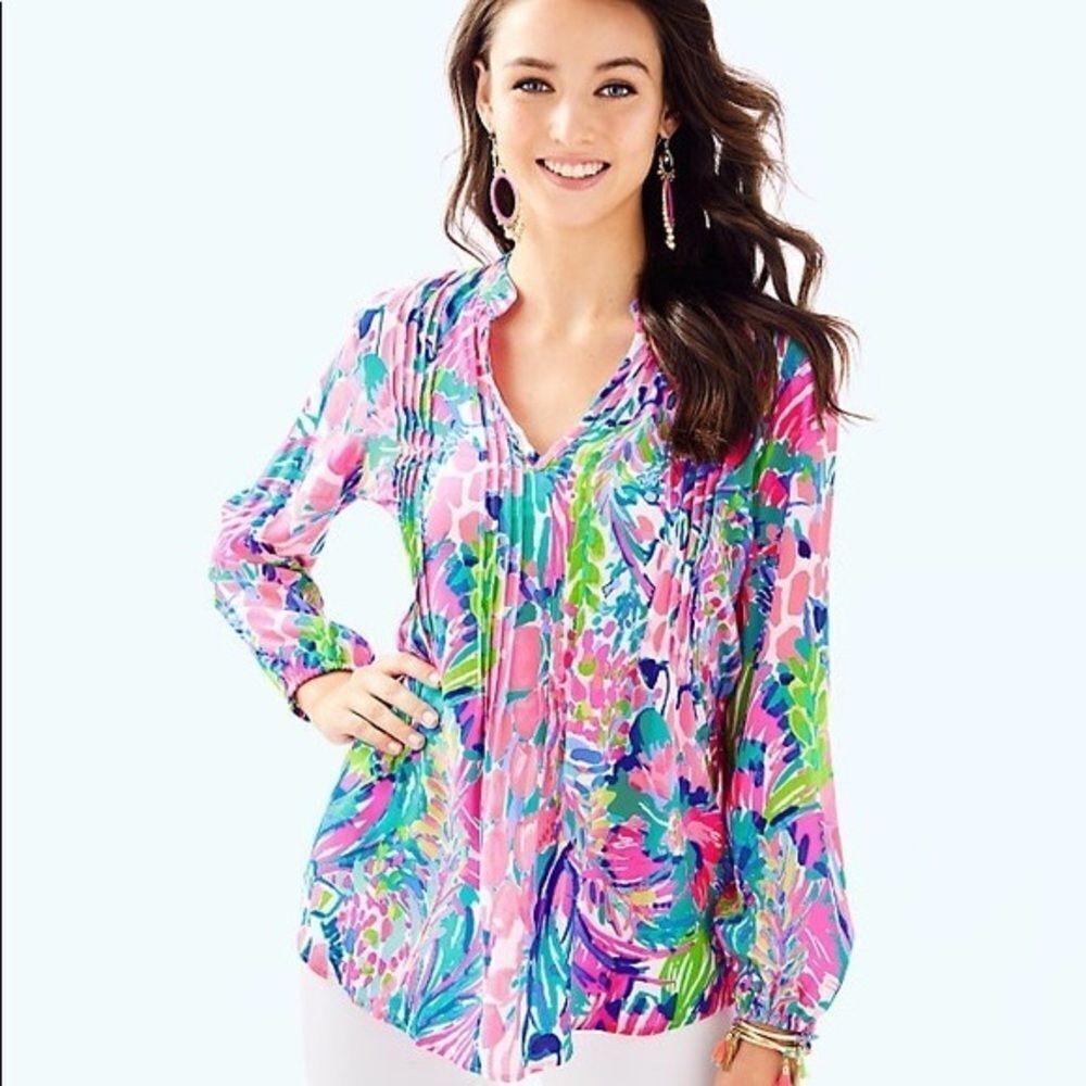 Lilly Pulitzer multi color printed tunic